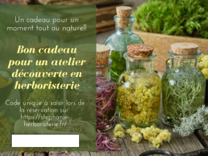 Offrez un bon cadeau pour découvrir les plantes médicinales