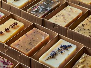 Fabrication de savons aux plantes